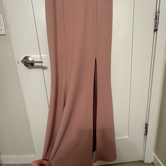 Jenny Yoo Jenner Bella Bridesmaids Dress in Whipped Apricot, Size S - Picture 3 of 7